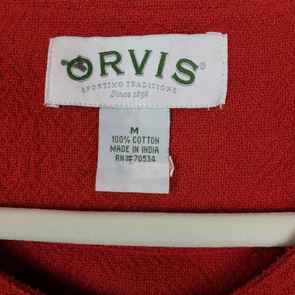 Orvis Boxy Button Front Lagenlook Shacket Top M - Picture 8 of 9
